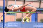 Emma Nuttell 2nd in the high jump at the Scottish Championships, Scotstoun  Stadium, Glasgow.